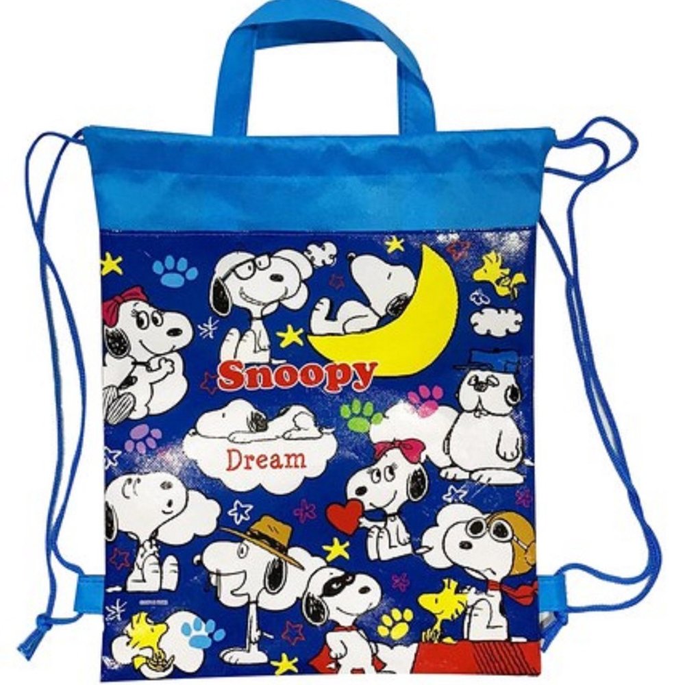NEW Snoopy Non-Woven School/Shoes/Hiking/Gift/Party/Swimming Pool/ Backpack.BLUE